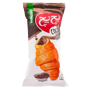 56a21385-c0a0-4c6f-af5a-b2ea466d4e80 کروسان با مغزی کرم کاکائویی کلاسیک 50 گرمی پچ پچ - تصویر 1